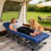 DoCred Oversized XXL Folding Camping Cot with Mattress, Heavy Duty Sleeping Cot Bed Portable Adults Outdoor Bed with Carry Bag, Travel Camp Cots view 2