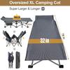 DoCred Oversized XXL Folding Camping Cot with Mattress, Heavy Duty Sleeping Cot Bed Portable Adults Outdoor Bed with Carry Bag, Travel Camp Cots view 3