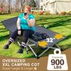 DoCred Oversized XXL Folding Camping Cot with Mattress, Heavy Duty Sleeping Cot Bed Portable Adults Outdoor Bed with Carry Bag, Travel Camp Cots view 4