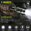 NAKCNM Tactical Flashlight with Picatinny Rails Mount, 3000 Lumen Weapon Light Rechargeable 5 Modes, Remote Pressure Switch Included for Hiking Outdoor Activities view 2