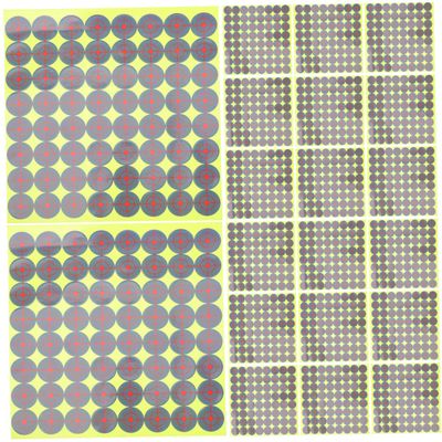 Yardwe 20sheets Portable Self-Adhesive Target Stickers Fluorescent Round Pasters for Shooting Practice Durable Adhesive Labels for Sports Enthusiasts