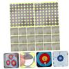 Yardwe 20sheets Portable Self-Adhesive Target Stickers Fluorescent Round Pasters for Shooting Practice Durable Adhesive Labels for Sports Enthusiasts view 3