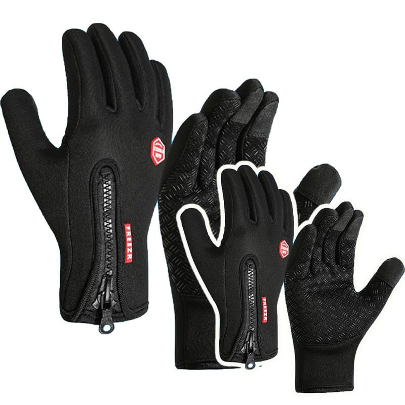 Vdeaszo Ultimate Waterproof & Windproof Thermal Non-Slip Gloves, Thermal Touch Screen Winter Gloves, Warm Mittens Men Women Touchscreen