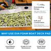 OCEANBROAD Self-Adhesive 96''x16'' Camouflage Boat Flooring Non-Slip EVA Foam Sheet Marine Grip Mat for Jon Boats Surfboard SUP Paddle Board Kayak Yacht, Camo Yellow view 4