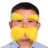 Big Fake Mustache and Eyebrow Set Mustaches for Costume and Halloween Festival Party (YellowC) view 1