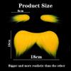 Big Fake Mustache and Eyebrow Set Mustaches for Costume and Halloween Festival Party (YellowC) view 3