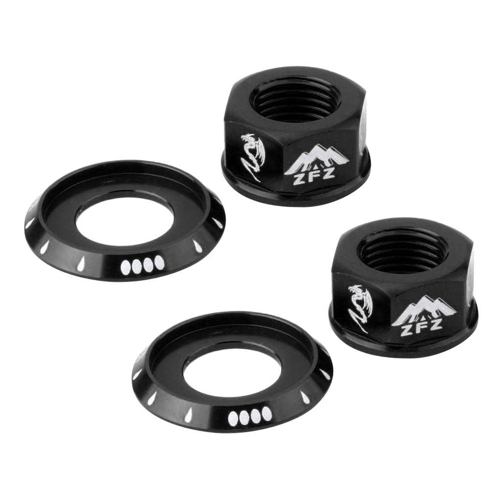 Aymzbd Hubs Nut M10 Folding Fixed Gear Bike Wheel Hubs Axle Screw, Black