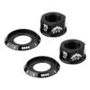 Aymzbd Hubs Nut M10 Folding Fixed Gear Bike Wheel Hubs Axle Screw, Black view 1