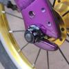 Aymzbd Hubs Nut M10 Folding Fixed Gear Bike Wheel Hubs Axle Screw, Black view 4
