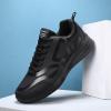 Gosetony Men's Sneakers running shoes track trail-running shoes athletic Low-top Lace Up Sport Black view 4