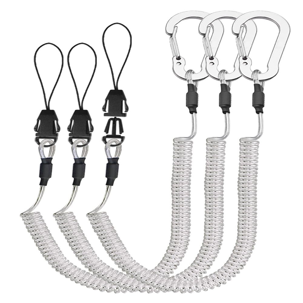 Lix&Rix Spiral Stretchable Elastic Coiled Lanyard Tool Tether Leash