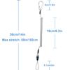 Lix&Rix Spiral Stretchable Elastic Coiled Lanyard Tool Tether Leash view 2
