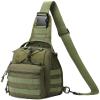 HOW'ON Hunting Backpack Waterproof Sling Shoulder Bag Small Carry Pouch Army Green view 1