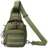 HOW'ON Hunting Backpack Waterproof Sling Shoulder Bag Small Carry Pouch Army Green view 2