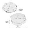 2PCS Black and Red PU Leather Tray Round Leather Valet Tray for Women Jewelry Key Tray Organizer Desk Storage Plate for Key Coin Phone Jewelry Wallet Watch Rings Sunglasses view 3