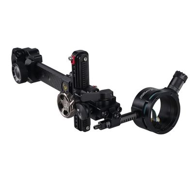 Compound Bow Sight Carbon Fiber Bar Micro Adjustable Bow Sight T Shape Single Pin Target Sight (Bow Sight)