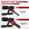 AcenFC Tib Bar Tibialis Trainer Pro, Tibia Dorsi Calf Machine, Professional Knees Over Toes Equipment for Strength Training Shins/Ankles/Calves, Fits 1" and 2" Olympic Weight Plate view 3