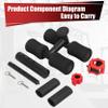 AcenFC Tib Bar Tibialis Trainer Pro, Tibia Dorsi Calf Machine, Professional Knees Over Toes Equipment for Strength Training Shins/Ankles/Calves, Fits 1" and 2" Olympic Weight Plate view 4