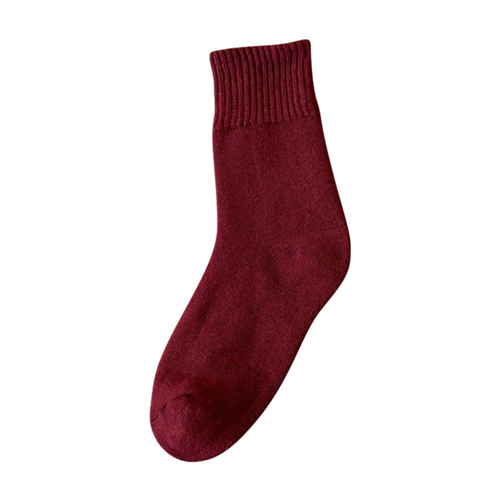 Women's Ultra Soft and Cozy Crew Socks Women's Comfort Fit Ankle Socks Women's Cotton Athletic Crew (Red, One Size)