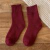 Women's Ultra Soft and Cozy Crew Socks Women's Comfort Fit Ankle Socks Women's Cotton Athletic Crew (Red, One Size) view 2