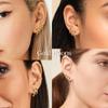 Gold Earrings Set for Women Men Trendy Simple Thin Small Cute Huggie Hoop Earring Stacks Hypollagenic Cartilage Earrings for Multiple Piercing Lightweight Mini Dainty Clip On Jewelry Gifts view 4