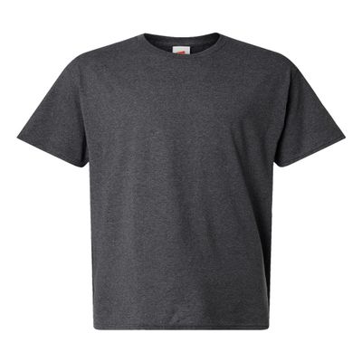 Hanes Mens Essential-T Tall T-Shirt, XLT, Charcoal Heather