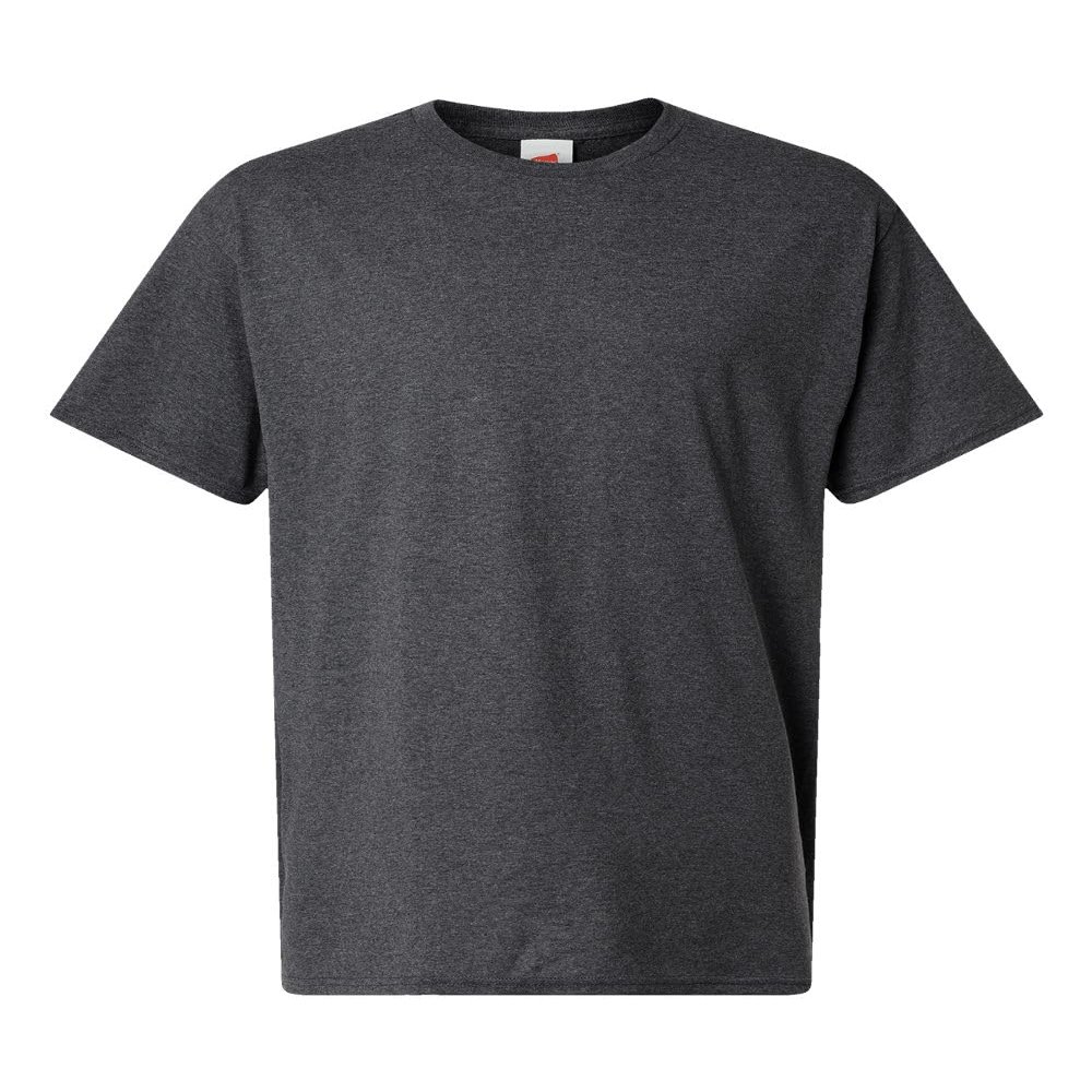 Hanes Mens Essential-T Tall T-Shirt, XLT, Charcoal Heather