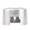 BUZHI Canteen Cup Stand Canteen Cup Stand Stainless Steel Wood Burning Stove for Outdoor Camping Hiking Picnic BBQ., Silver view 1