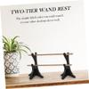 BESPORTBLE 20pcs Wooden Display Stand Two-tier Craft Holder for Collectors Stylish Showcase for Home Decor for Retail Displays and Craft Shows Simple Design and Generous Style view 2