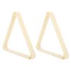 2Pcs Billiard Ball Frame, Thicken Professional Billiards Triangular Frame, White Lightweight Plastic Snooker Ball Triangular Rack, Vintage Style Billiard Tripod Snooker Balls Rack Accessories for Gym view 1