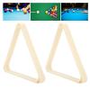2Pcs Billiard Ball Frame, Thicken Professional Billiards Triangular Frame, White Lightweight Plastic Snooker Ball Triangular Rack, Vintage Style Billiard Tripod Snooker Balls Rack Accessories for Gym view 4