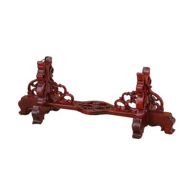 SUYUDD Wand Stand Black Wood Mini Samurai Sword Stand Wakizashi Tanto Blade Holder Dagger Dispaly Stand Short Sword Rack