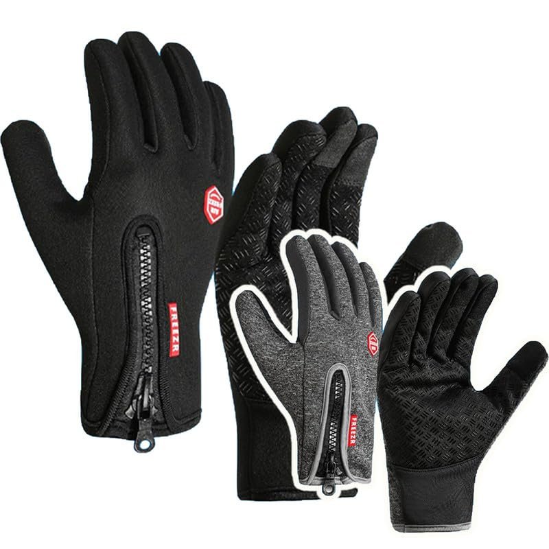 Vdeaszo Ultimate Waterproof & Windproof Thermal Non-Slip Gloves, Thermal Touch Screen Winter Gloves, Warm Mittens Men Women Touchscreen