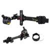 Compound Bow Sight Carbon Fiber Bar Micro Adjustable Bow Sight T Shape Single Pin Target Sight (Bow Sight with 4X Lens) view 1