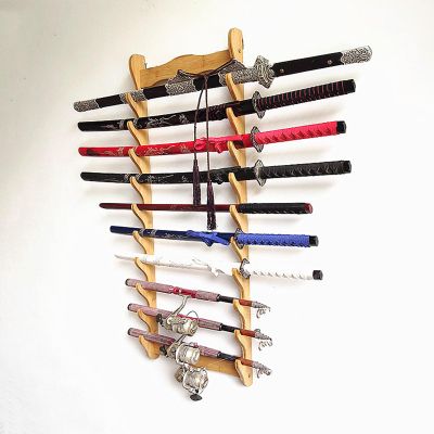 Sword Stand Katana Stand Holder Display Hanger for Martial Arts Katana Wakizashi Tanto Display Stand Support All Swords 1-12 Layer