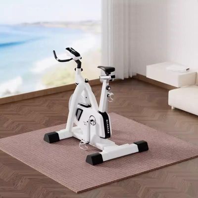Exercise Equipment Mat - Exercise Bike Mat, Treadmill Mat, Soundproof and Shockproof Protect The Floor Non Slip Mat for Home/Gym/Exercise/Bike,Hard Floor & (Size:200x100x0.4cm,Color:Towel Blanket2)