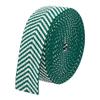 BENECREAT 5 Yards Cotton Webbing, 1-1/2 inch Wide Green Polycotton Jacquard Ribbons, Flat Jacquard Webbing with Arrow Pattern for Webbing Bag Handles, Tote Bag Webbing, SRIB-WH0011-113C-US view 1