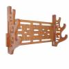 SUYUDD Bamboo Sword Holder 4-Tier Wall Mount Katana Stand Holder Display Rack Hanger view 2