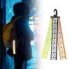 cdar Reflective Strap, Reflective Strap with Hanging Buckle High Visibility Outdoor Climbing Camping Cycling Safety Reflector Backpack Keychain Pendant Mix Color view 2