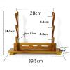 SUYUDD Sword Holder Wooden Samurai Sword Katana Wakizashi Tanto Holder Stand Dispaly 1/2/3 Layer view 3
