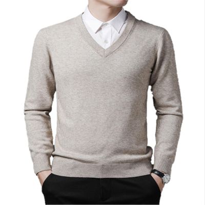 UNeedVog Men's Pullover Sweaters V-Neck Slim Fit Knitted Jumpers Casual Long Sleeve Solid Sweater