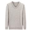 UNeedVog Men's Pullover Sweaters V-Neck Slim Fit Knitted Jumpers Casual Long Sleeve Solid Sweater view 4