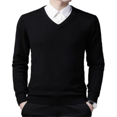 UNeedVog Men's Pullover Sweaters V-Neck Slim Fit Knitted Jumpers Casual Long Sleeve Solid Sweater