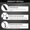30mm / 1.2in Barbell Clamps, 2 pcs Dumbbell Spring Clip Collars Fitness Weightlifting Lock Buckle Gym Accessory for Weightlifting Barbell Weight Bar Clips view 4