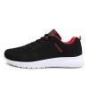Gosetony Men's Sneakers Running Shoes Track Trail-Running Shoes Athletic Low-top Lace Up Air Mesh Sport Black-red view 4