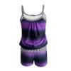 asntrgd Blouson Tankinis Swimwear for Women Sexy 2 Piece Gradient Color Bathsuit Built in Bra Swimsuits Tank Tops with Bottom view 4
