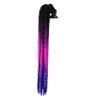 SUPVOX 1pcs Helmet Decoration Braid Wig Reusable Motorcycle Helmet Ornament Suction Cup Black Purple and Blue for Unique Styling view 1