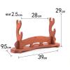 SUYUDD Sword Stand Katana Stand Wood Sword Katana Holder, Gladiator Sword Crusader Sword Stand Knife Stand Katana Stand Holder, 1/2/3 Layer view 2