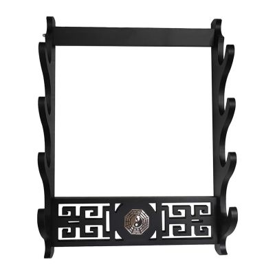 SUYUDD Wall Mount Sword Holder Samurai Display Hanger for Katana Wakizashi, 1/2/3/4 Tier