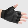 GANAZONO Half Finger Shockproof Cycling Gloves for Men Women Breathable Sweat Bike Gloves for Outdoor Sports Black view 2
